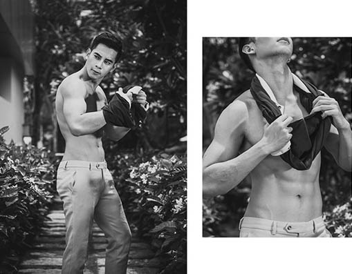 Hồ Vĩnh Khoa khoe thân hình săn chắc