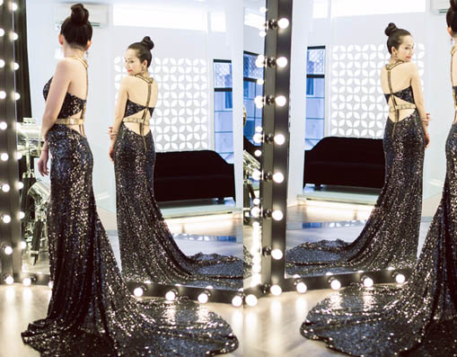 Kim Hiền thử đồ dự Cannes